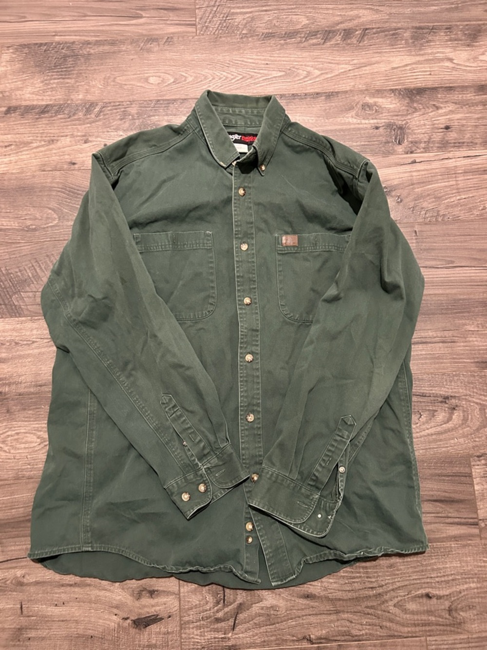 Wrangler Riggs Workwear Rugged Button Down Shirt Men’s XL
